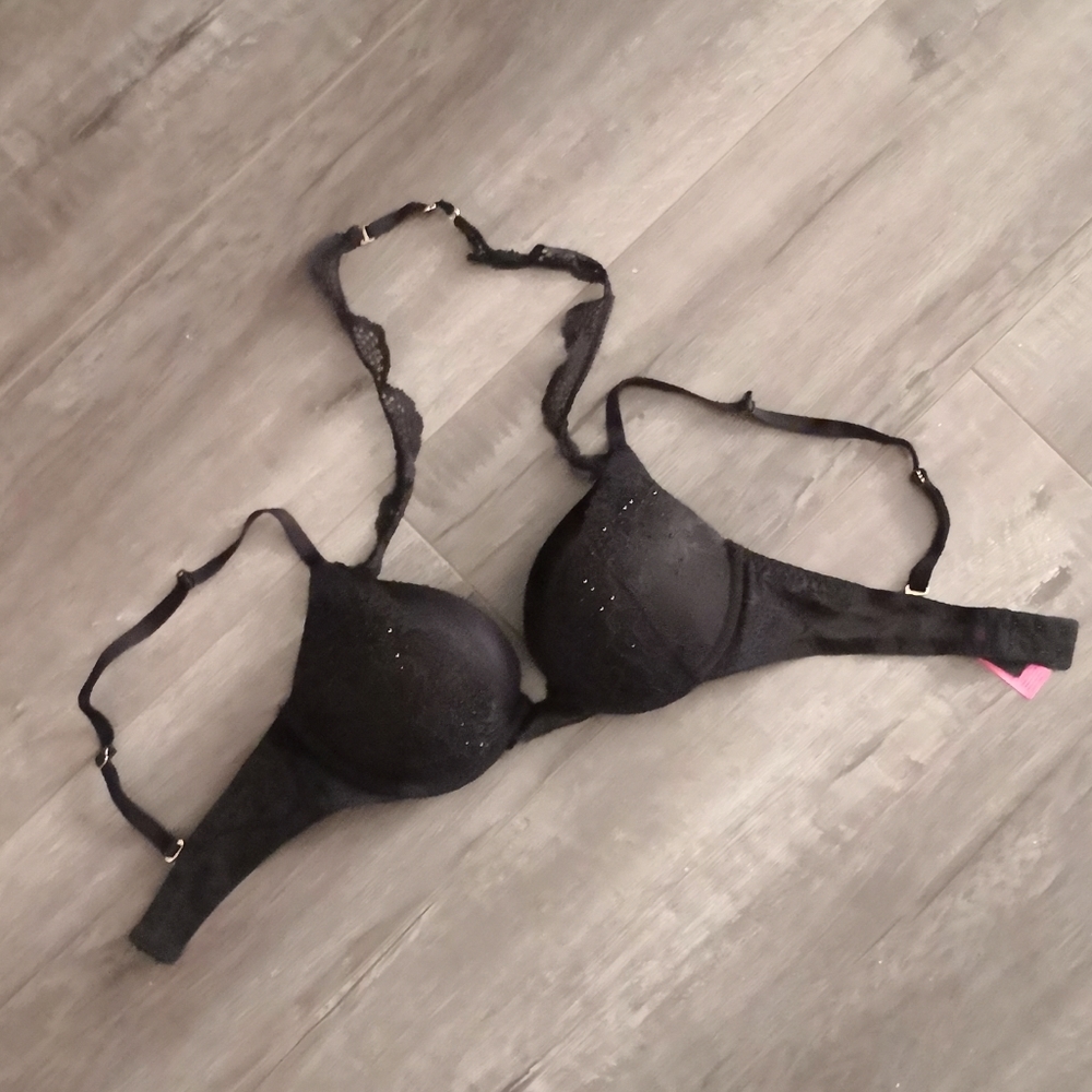 La Sensa Black lace pushup bra